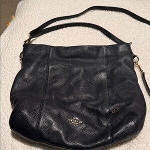 Coach Dark Blue Leather Shoulder Bag/Crossbody